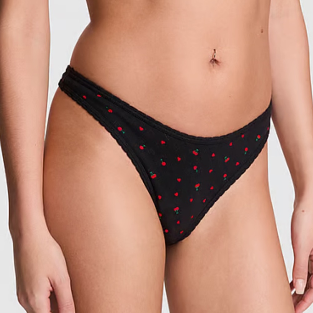 PINK | Cotton Thong Panty